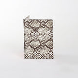 Passport Holder | Laminated Fabric Python - Moody / Chunky Zip Passport Holder by Thandana