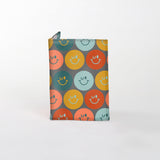 Passport Holder | Laminated Fabric Smiley - Jet / Chunky Zip (new) Passport Holder by Thandana