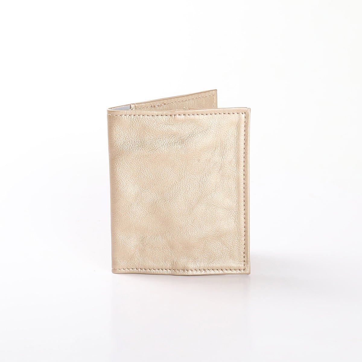 Passport Holder | Leather Gold Leather Passport Holder by Thandana