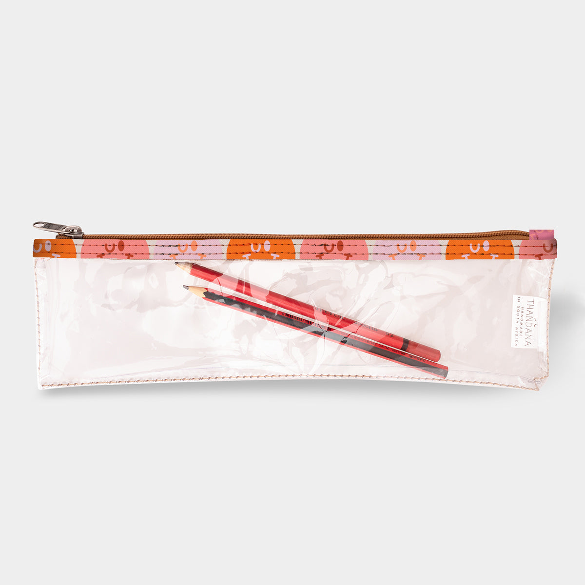 Pencil Case Clear | Laminated Fabric Pencil Case by Thandana