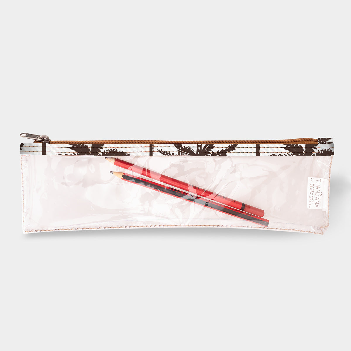 Pencil Case Clear | Laminated Fabric Pencil Case by Thandana