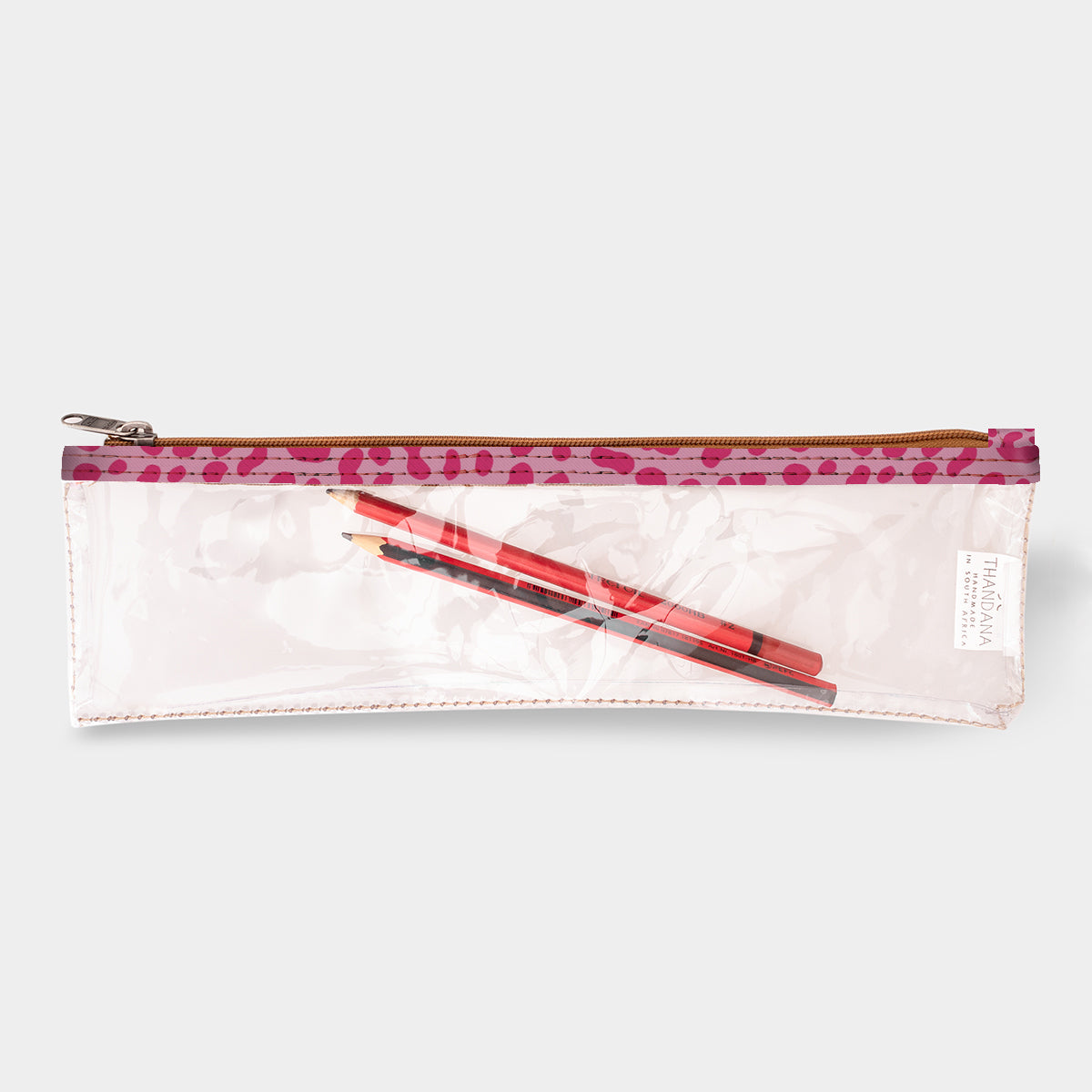 Pencil Case Clear | Laminated Fabric Pencil Case by Thandana
