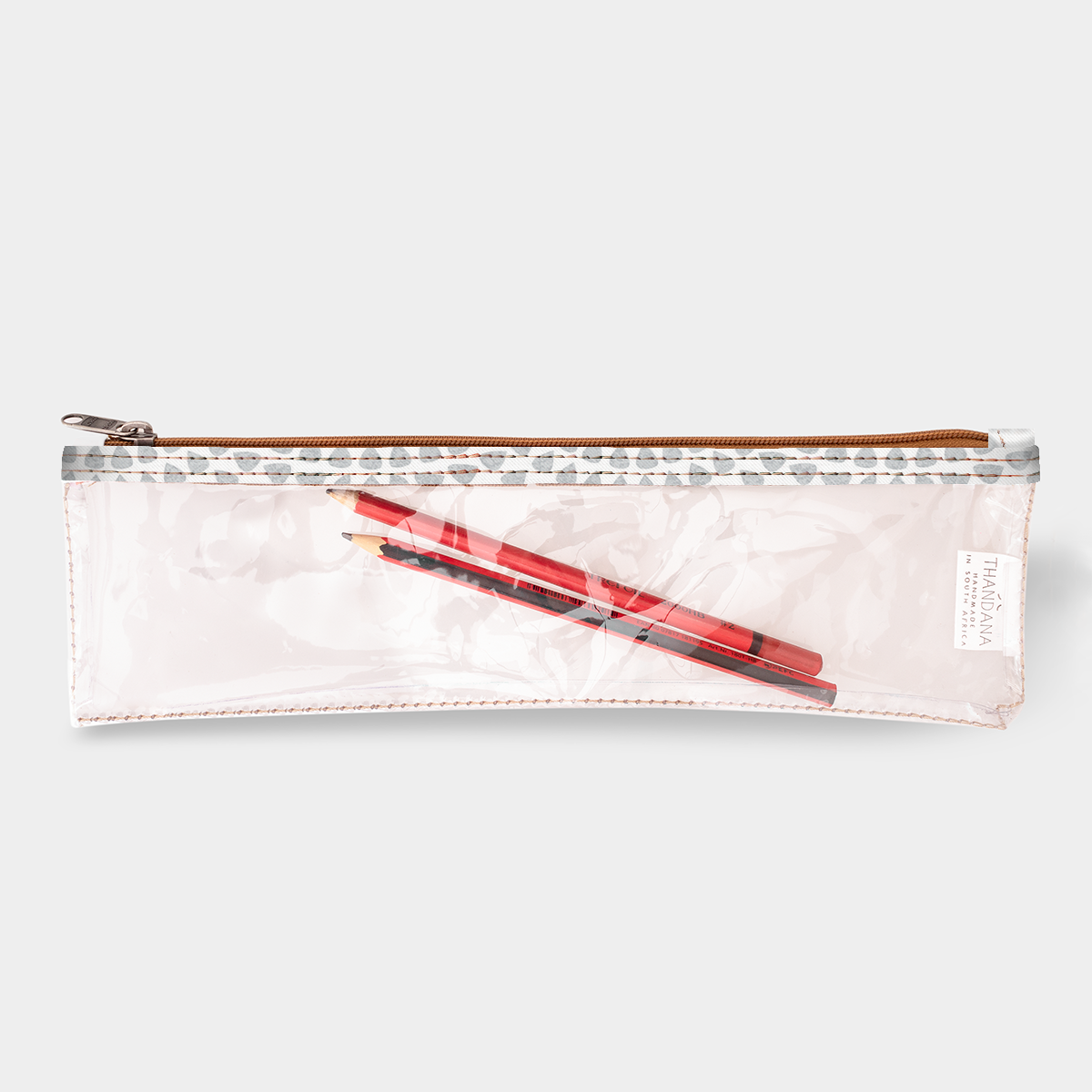 Pencil Case Clear | Laminated Fabric Scale Away - Moonstruck / Chunky Zip (new) Pencil Case by Thandana