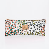 Pencil case triple zip | laminated fabric - confetti - all about / chunky zip - pencil case