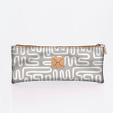 Pencil Case Triple Zip | Laminated Fabric | Corporate Geo - Moonstruck / Chunky Zip Pencil Case by Thandana