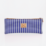 Pencil Case Triple Zip | Laminated Fabric | Corporate Linear - Jet / Chunky Zip Pencil Case by Thandana