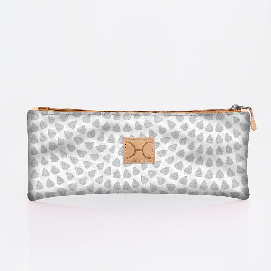 Pencil Case Triple Zip | Laminated Fabric | Corporate Scale Away with me - Moonstruck / Chunky Zip Pencil Case