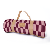 Picnic Blanket | 1.5m x 1.5m Checkmate - Cherry Picnic Blanket by Thandana