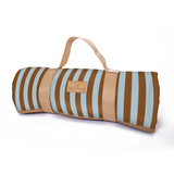 Picnic Blanket | 1.5m x 1.5m Coastal Stripe - Blue Picnic Blanket by Thandana