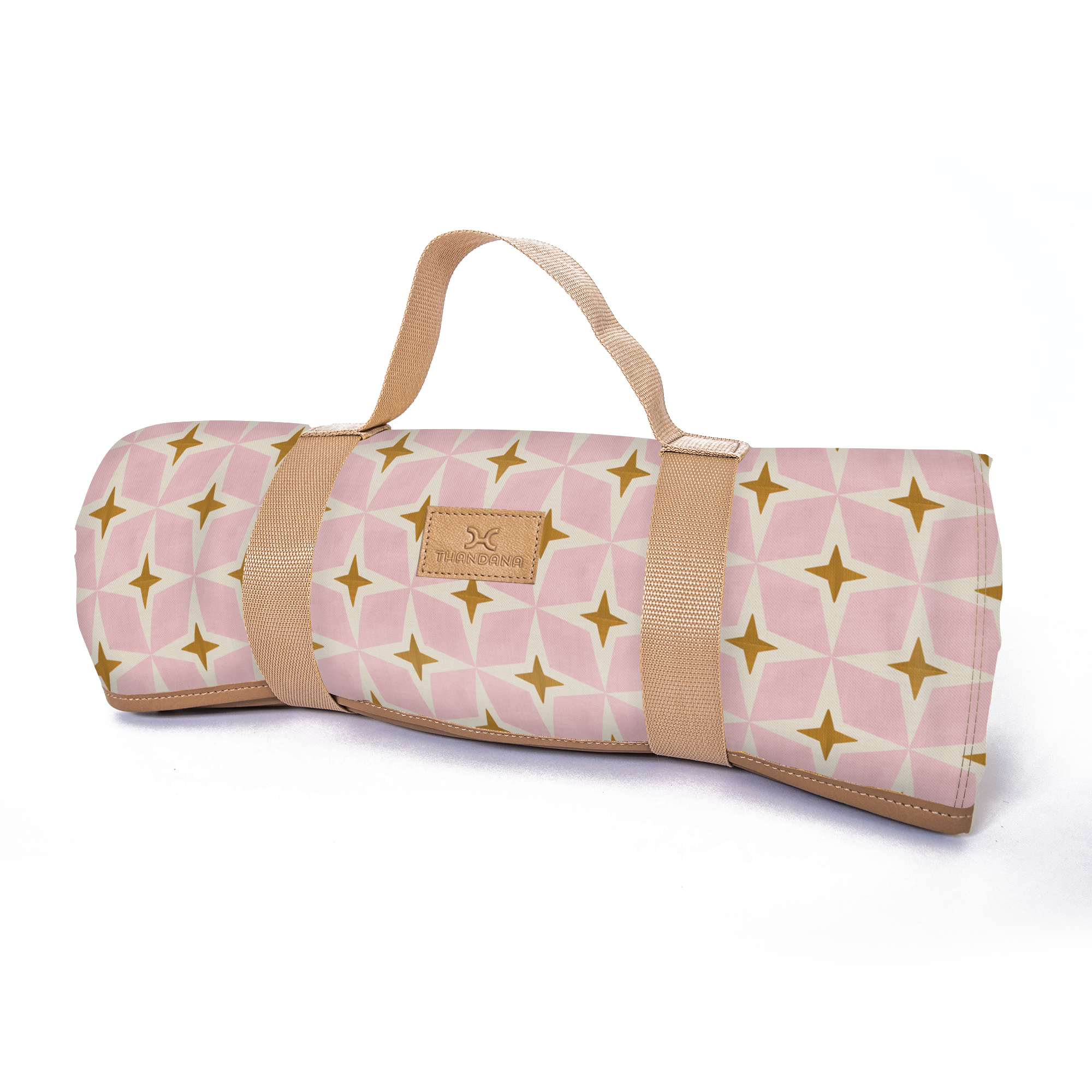 Picnic Blanket | 1.5m x 1.5m Nova - Blush Picnic Blanket by Thandana