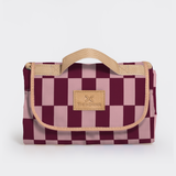 Picnic Blanket | Compact Carry 1.5m x 1.5m Checkmate - Cherry Picnic Blanket by Thandana