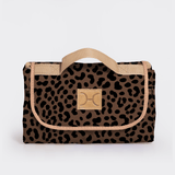 Picnic Blanket | Compact Carry 1.5m x 1.5m Cheetah - Coffee Picnic Blanket by Thandana