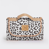 Picnic Blanket | Compact Carry 1.5m x 1.5m Cheetah - White Picnic Blanket by Thandana