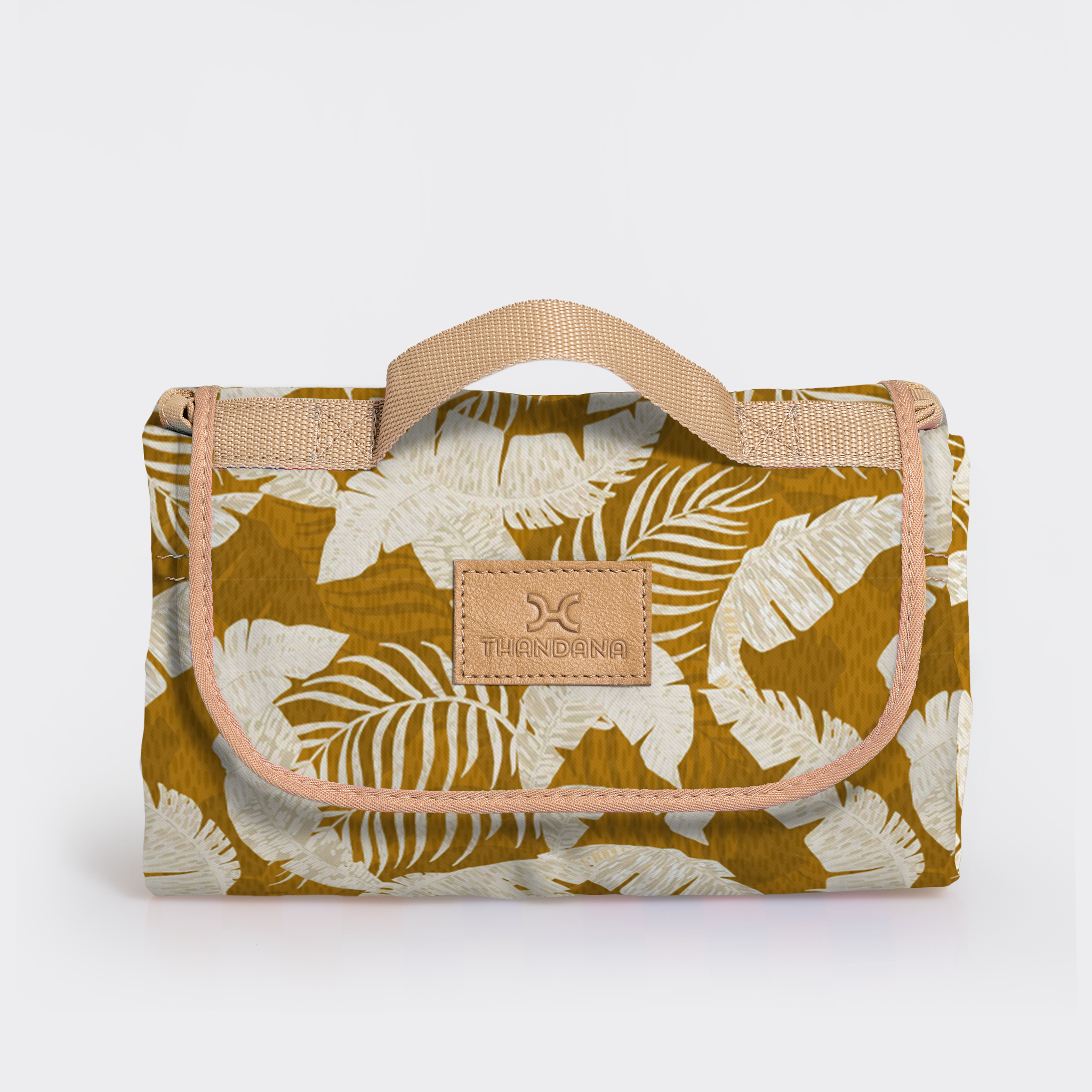 Picnic Blanket | Compact Carry 1.5m x 1.5m Fauna - Earth Picnic Blanket by Thandana