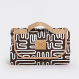 Picnic Blanket | Compact Carry 1.5m x 1.5m Geo - Black Picnic Blanket by Thandana