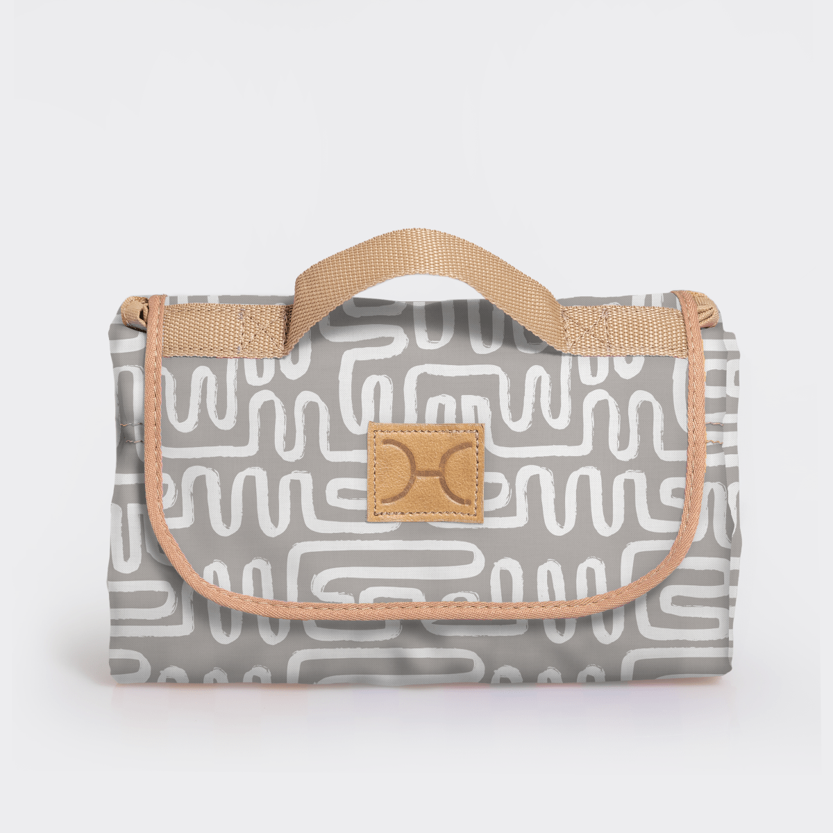 Picnic Blanket | Compact Carry 1.5m x 1.5m Geo - Moonstruck Picnic Blanket by Thandana