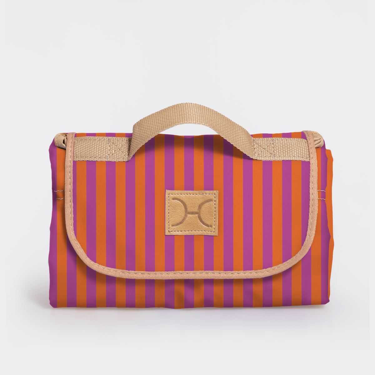 Picnic Blanket | Compact Carry 1.5m x 1.5m Linear - Preppy Picnic Blanket by Thandana