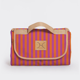Picnic Blanket | Compact Carry 1.5m x 1.5m Linear - Preppy Picnic Blanket by Thandana