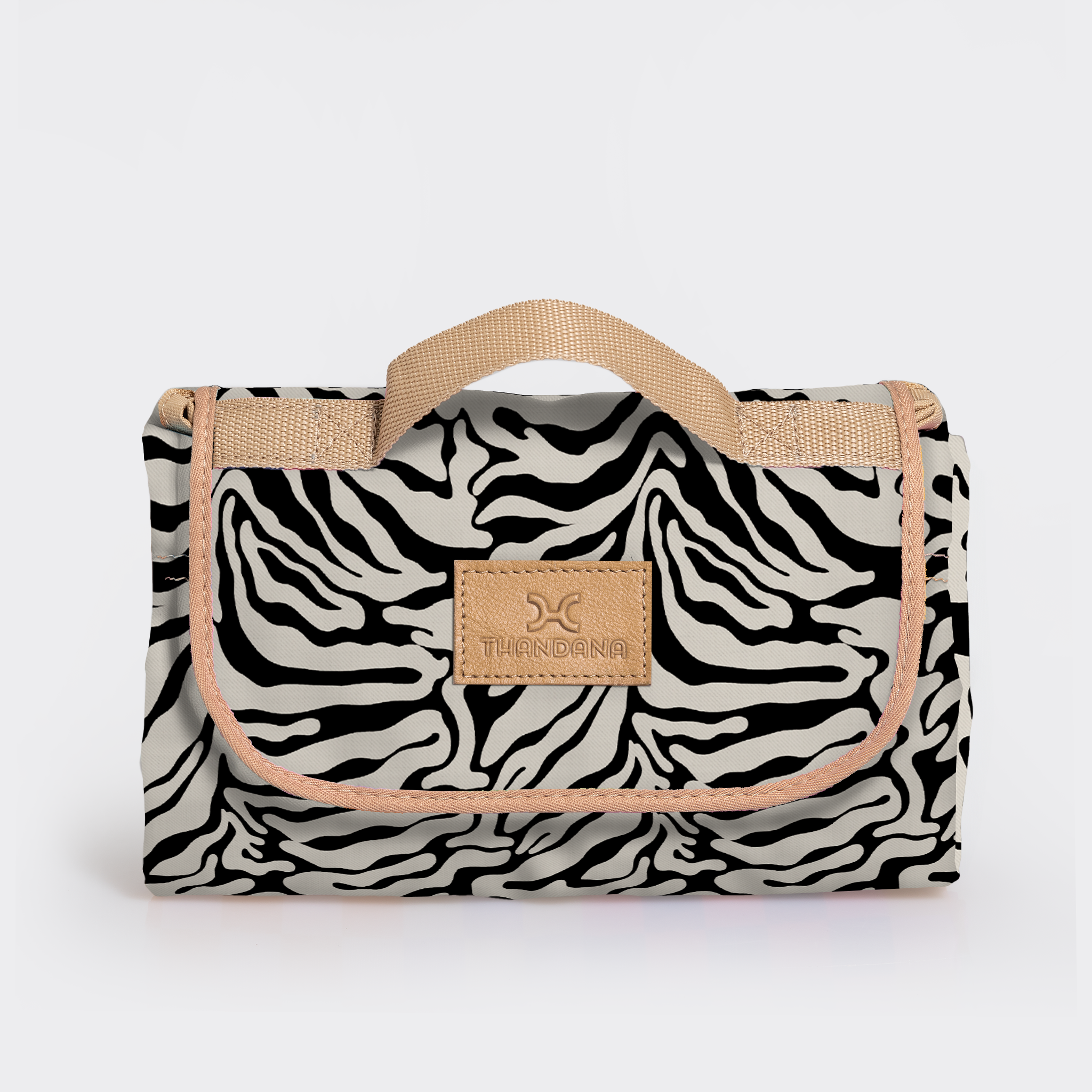 Picnic Blanket | Compact Carry 1.5m x 1.5m Nomad Stripe - Pitch Picnic Blanket by Thandana