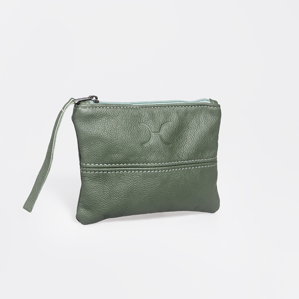 Pouch | Genuine Leather Basil Leather Pouch by Thandana