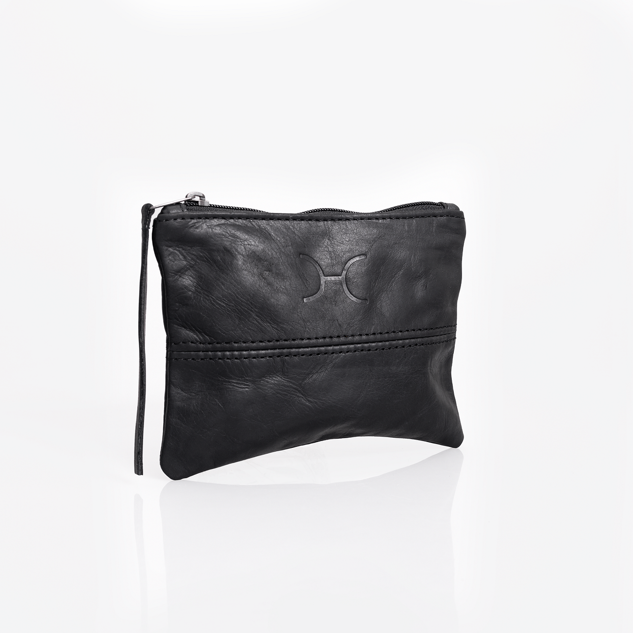Pouch | Genuine Leather Black Leather Pouch by Thandana