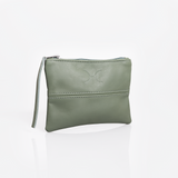 Pouch | Genuine Leather Green Leather Pouch by Thandana