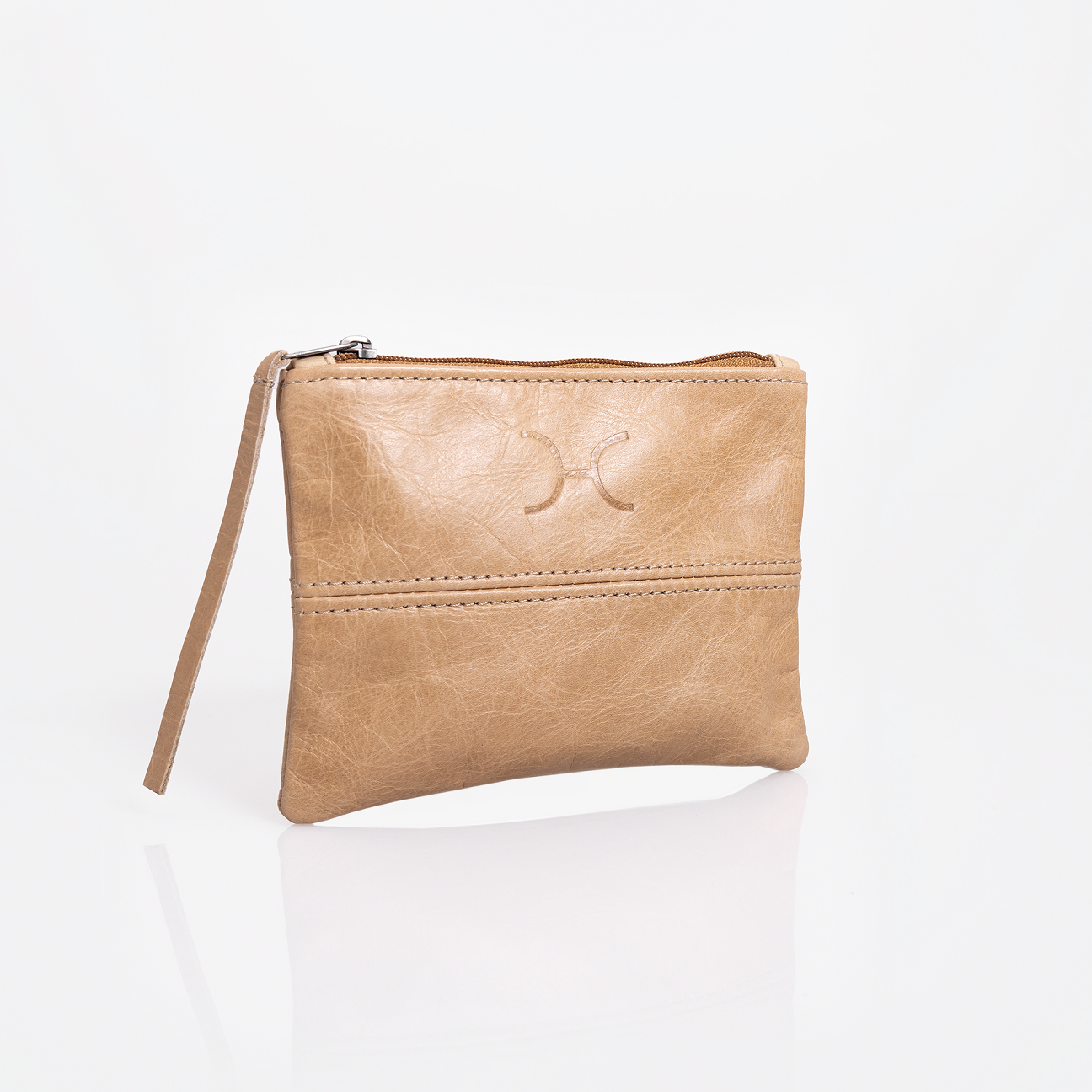 Pouch | Genuine Leather Hazelnut Leather Pouch by Thandana