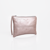 Pouch | Genuine Leather Rose Gold Leather Pouch by Thandana