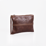 Pouch | Genuine Leather Tobac Leather Pouch by Thandana