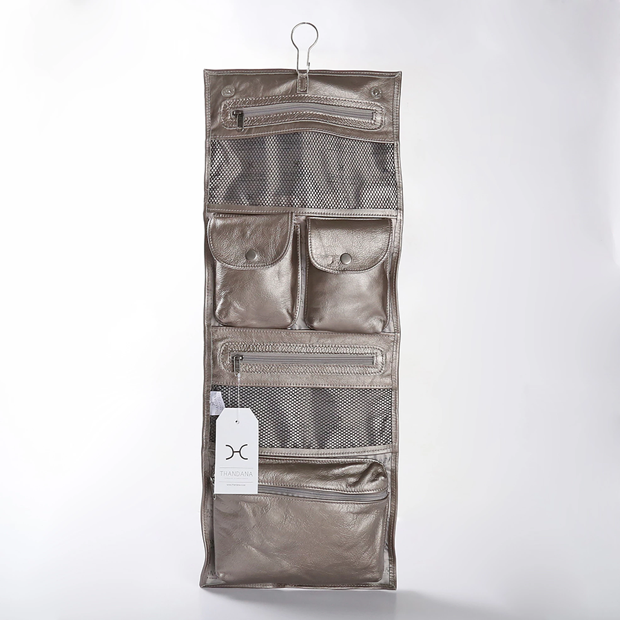 Roll Up Toiletry | Genuine Leather | Corporate Toiletry Bag by Thandana