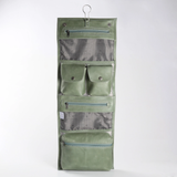 Roll Up Toiletry | Genuine Leather | Corporate Green Leather Toiletry Bag by Thandana