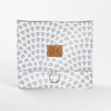 Roll Up Toiletry | Laminated Fabric with Genuine Leather Scale Away with me - Moonstruck / Chunky Zip Roll Up Toiletry