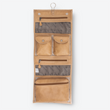 Roll Up Toiletry | Wax Canvas with Genuine Leather | Corporate Toiletry Bag by Thandana