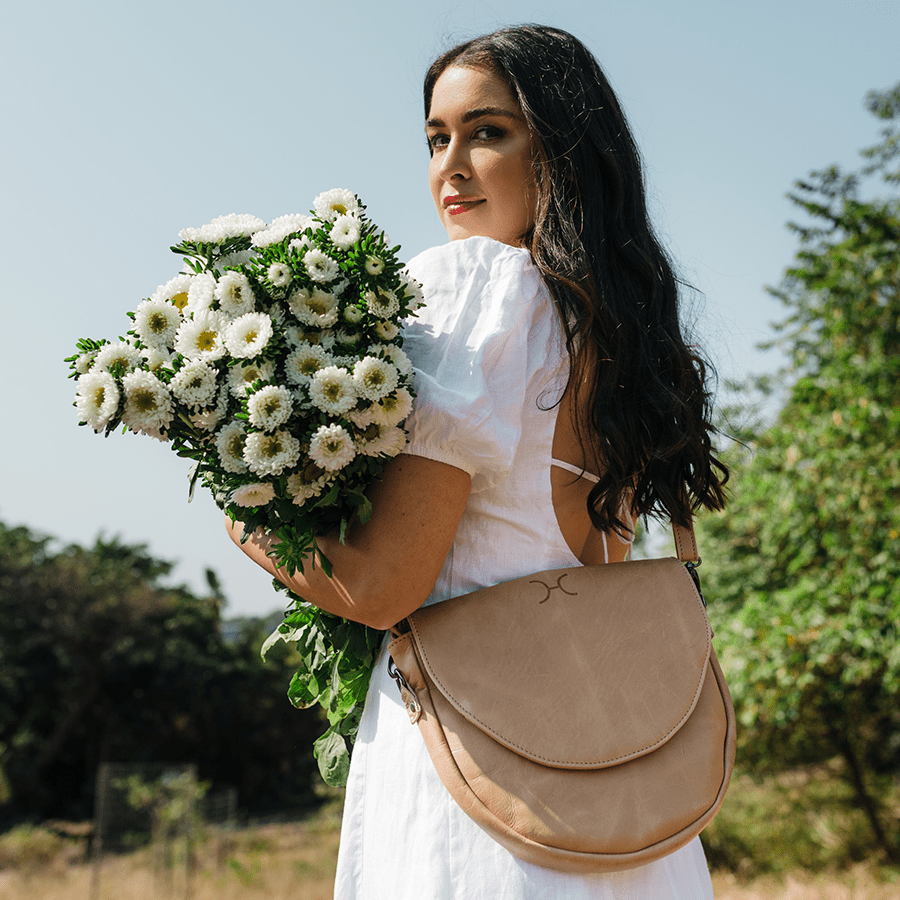 Saddle Handbag | Genuine Leather Handbag by Thandana