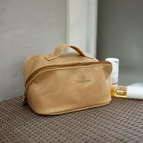 Side Mouth Maxi Vanity | Genuine Leather Vanity Bag by Thandana