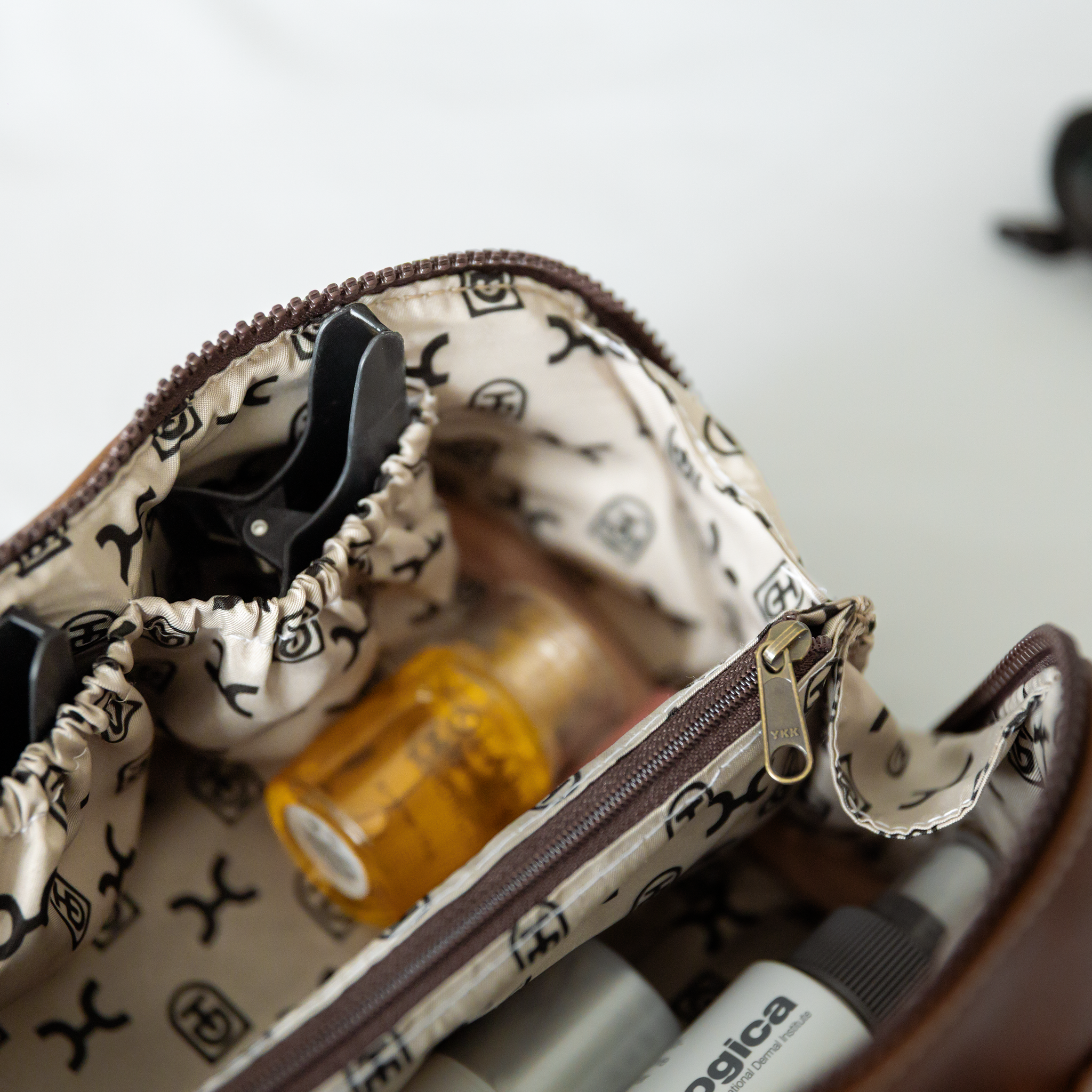 Side Mouth Vanity | Genuine Leather Vanity Bag by Thandana