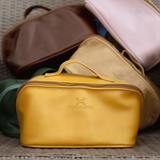 Side Mouth Vanity | Genuine Leather Vanity Bag by Thandana