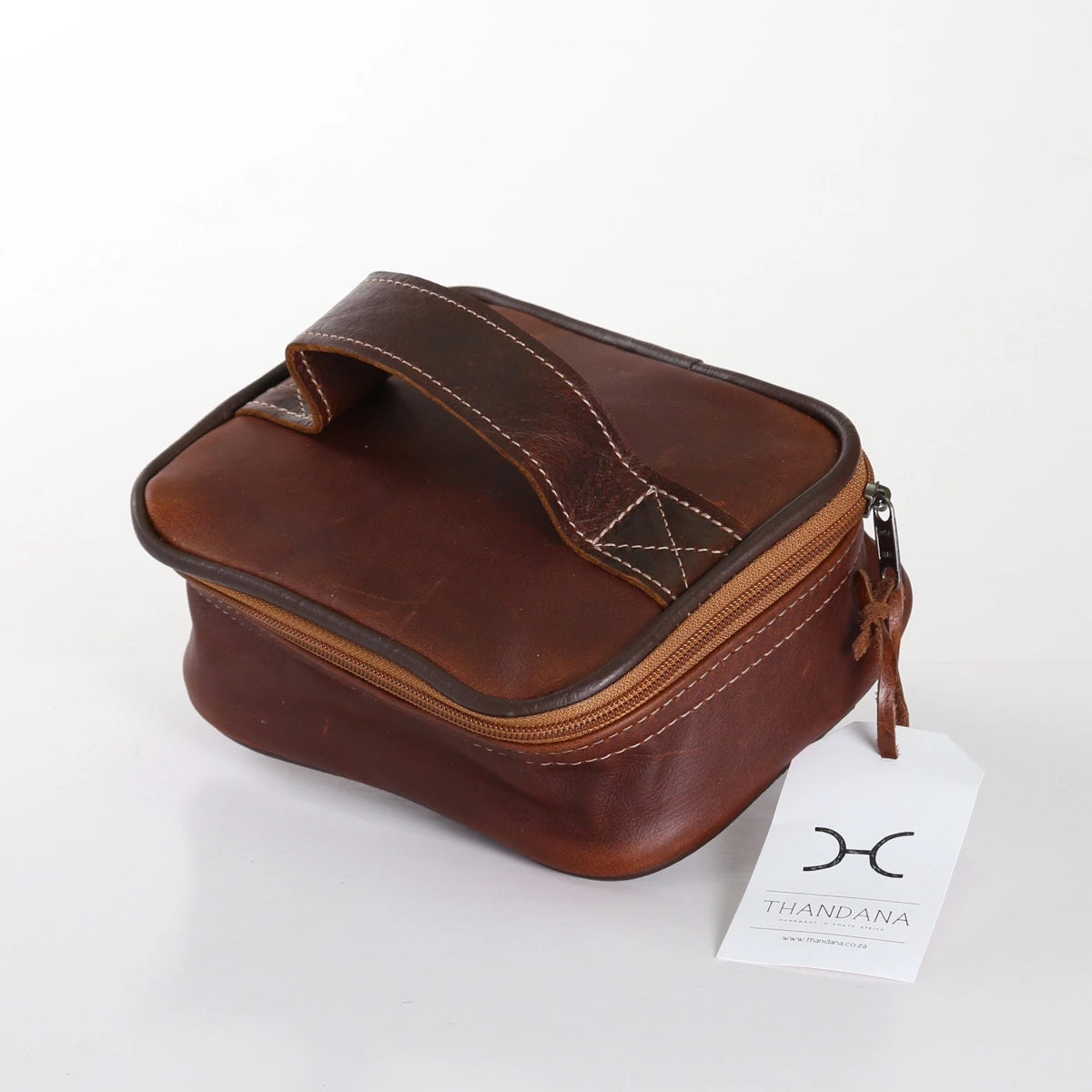 Single Toiletry | Genuine Leather Toiletry Bag by Thandana