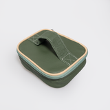 Single Toiletry | Genuine Leather Basil Leather Toiletry Bag by Thandana