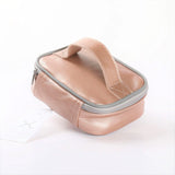 Single Toiletry | Genuine Leather Rose Gold Leather Toiletry Bag by Thandana
