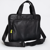 Slimline Laptop Bag 15’ | Genuine Leather Black Leather Laptop Bag Leather by Thandana