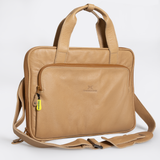 Slimline Laptop Bag 15’ | Genuine Leather Hazelnut Leather Laptop Bag Leather by Thandana