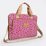 Slimline Laptop Bag 15’ | Laminated Fabric with Genuine Leather Laptop Fabric Bag by Thandana