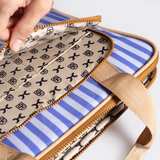Slimline Laptop Bag 15’ | Laminated Fabric with Genuine Leather Laptop Fabric Bag by Thandana