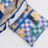 Sports & Gym Bag Beige Trim | Laminated Fabric Luggage Bag by Thandana