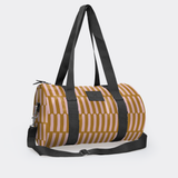 Sports & Gym Bag Black Trim | Laminated Fabric Black Webb - Indie - Sunset / Chunky Zip Luggage Bag by Thandana