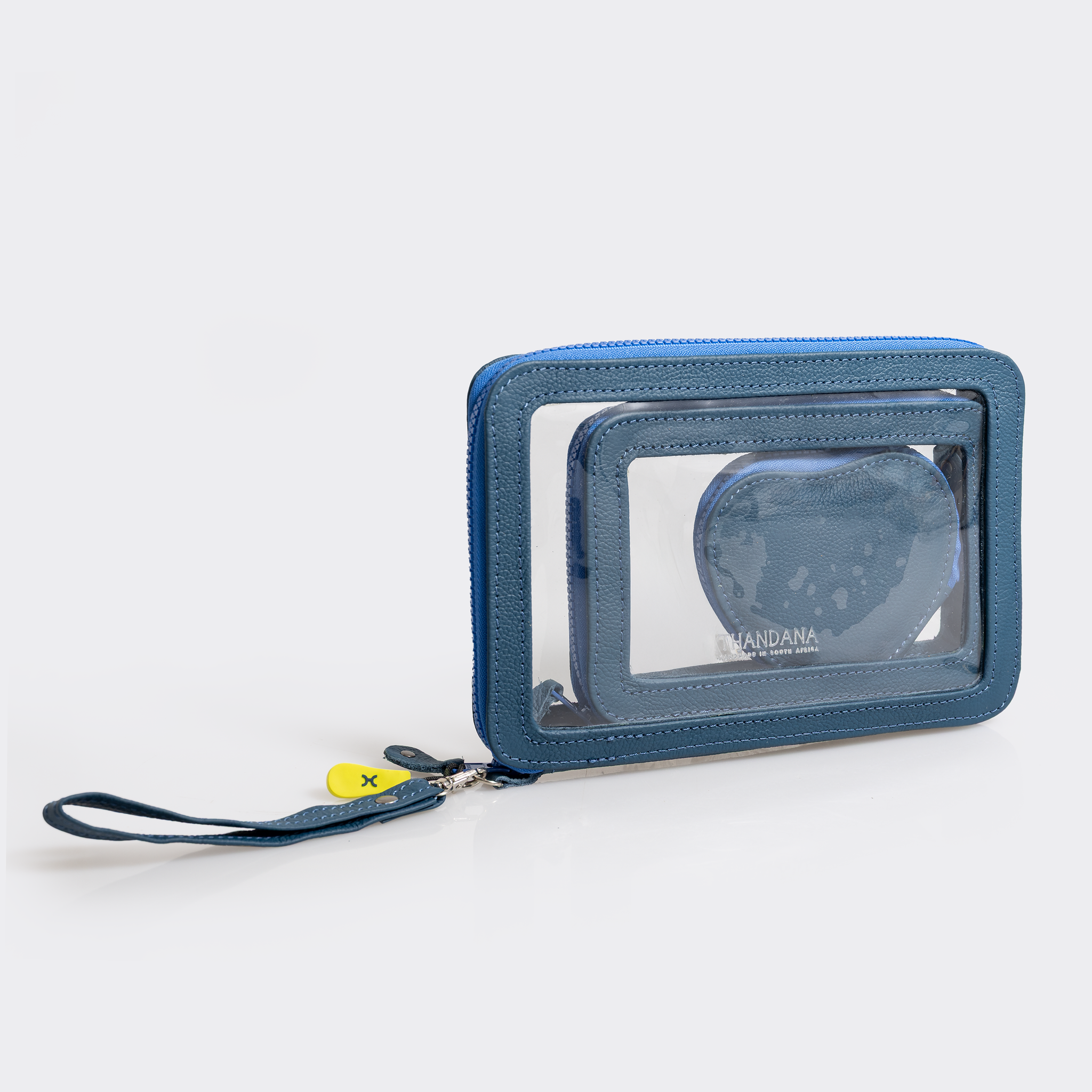 Stacker Case | Genuine Leather | Made to Order Aqua Leather Travel Pouch Leather by Thandana