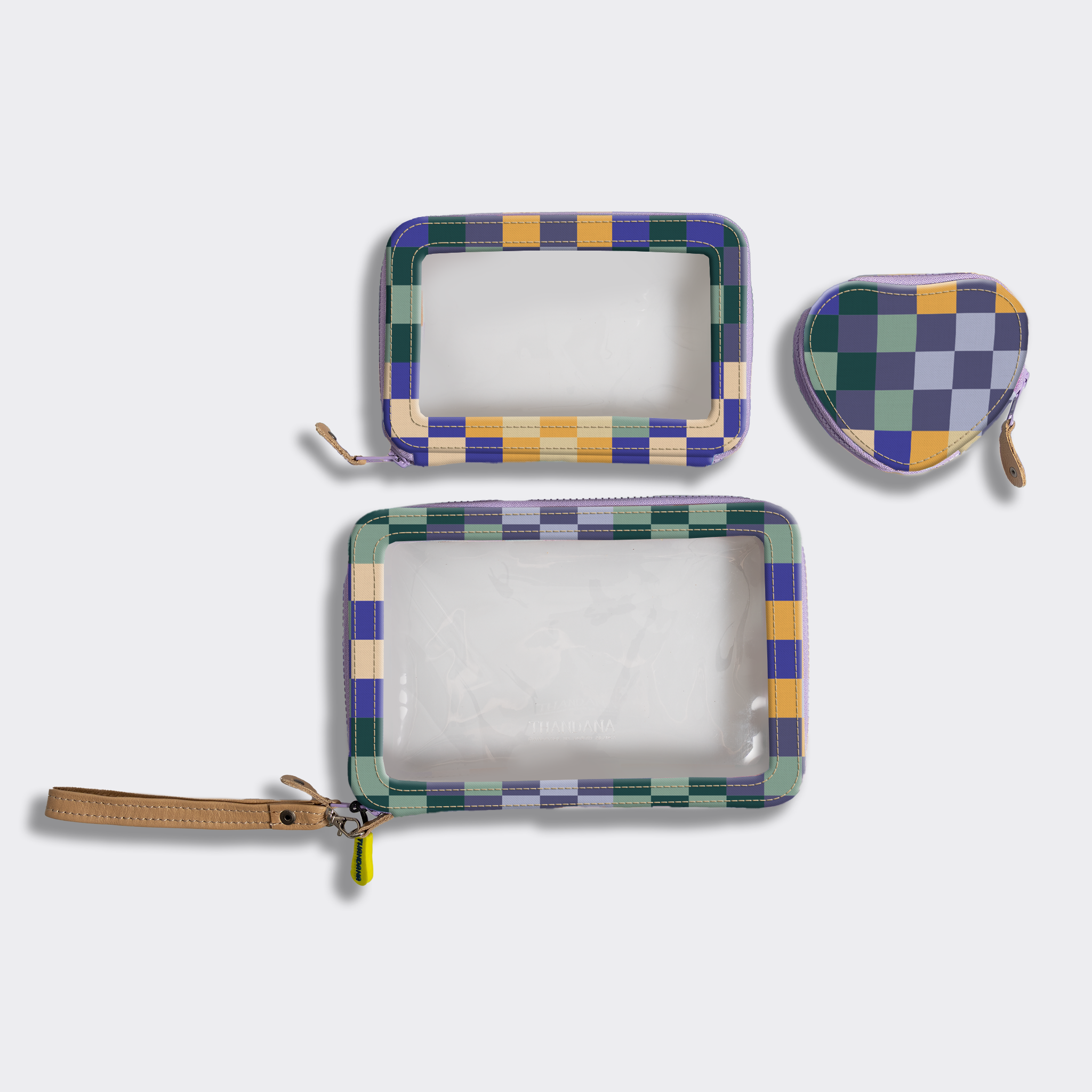 Stacker Case | Laminated Fabric Checker - Jet Stacker Case by Thandana