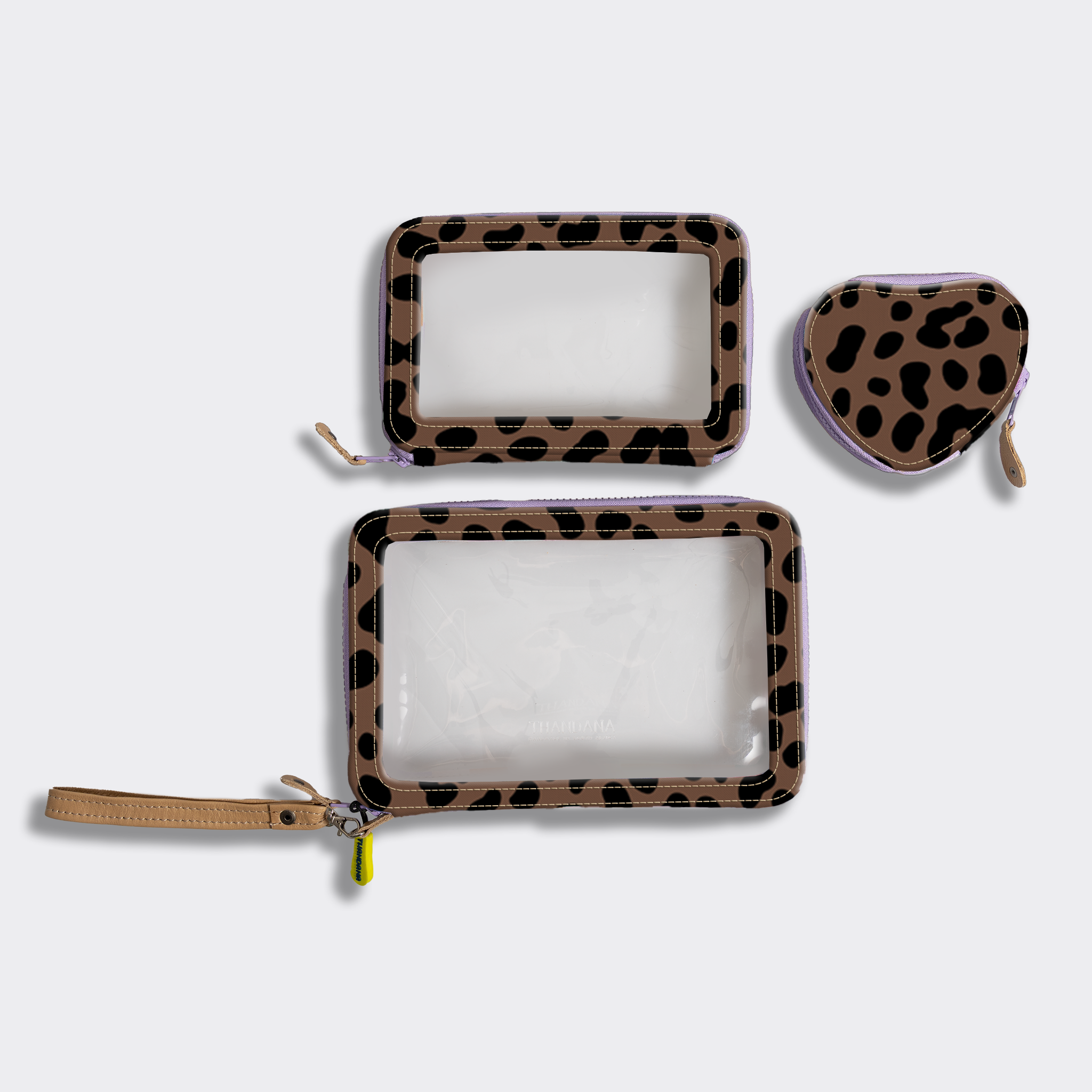 Stacker Case | Laminated Fabric Cheetah -coffee Stacker Case by Thandana
