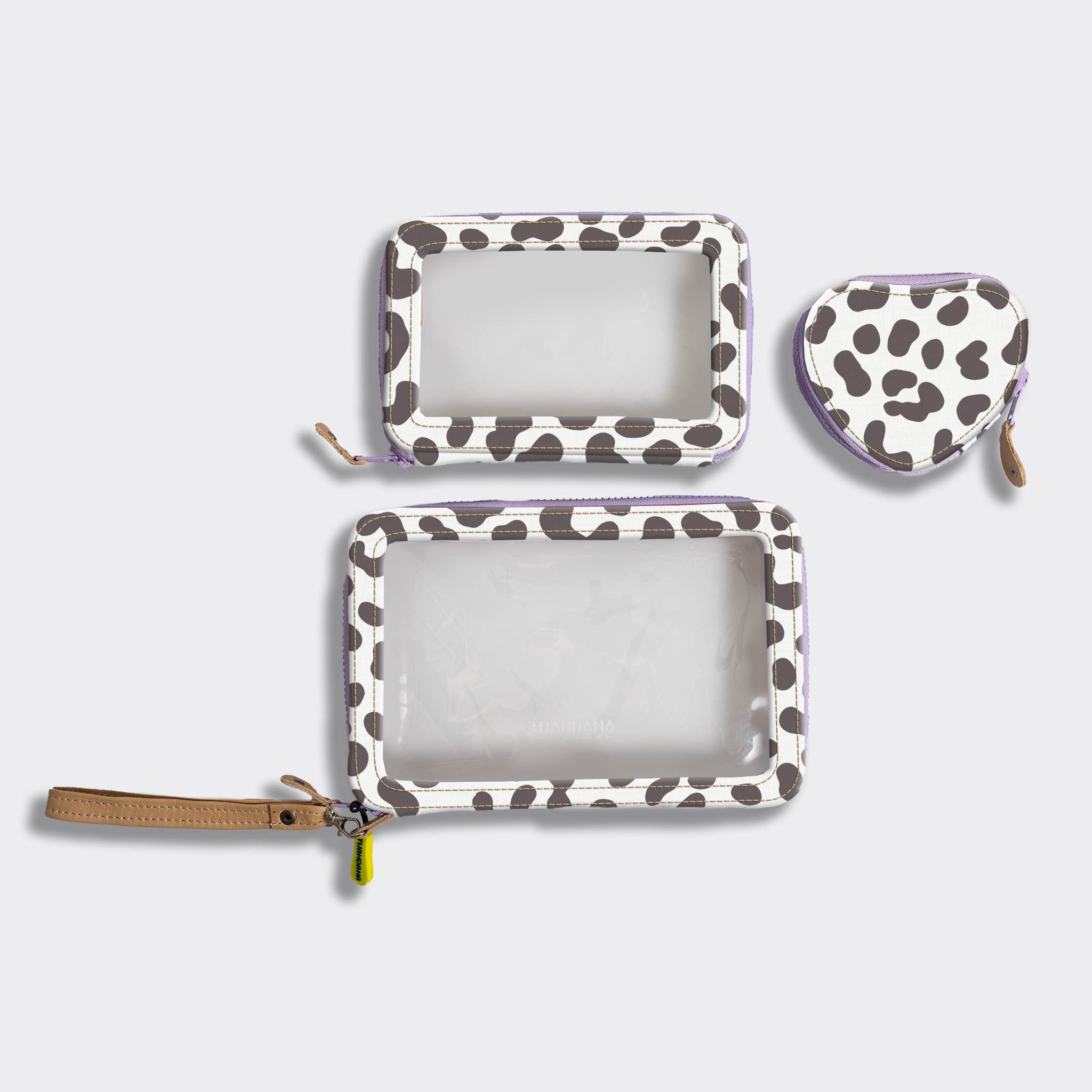 Stacker Case | Laminated Fabric Cheetah -white Stacker Case by Thandana